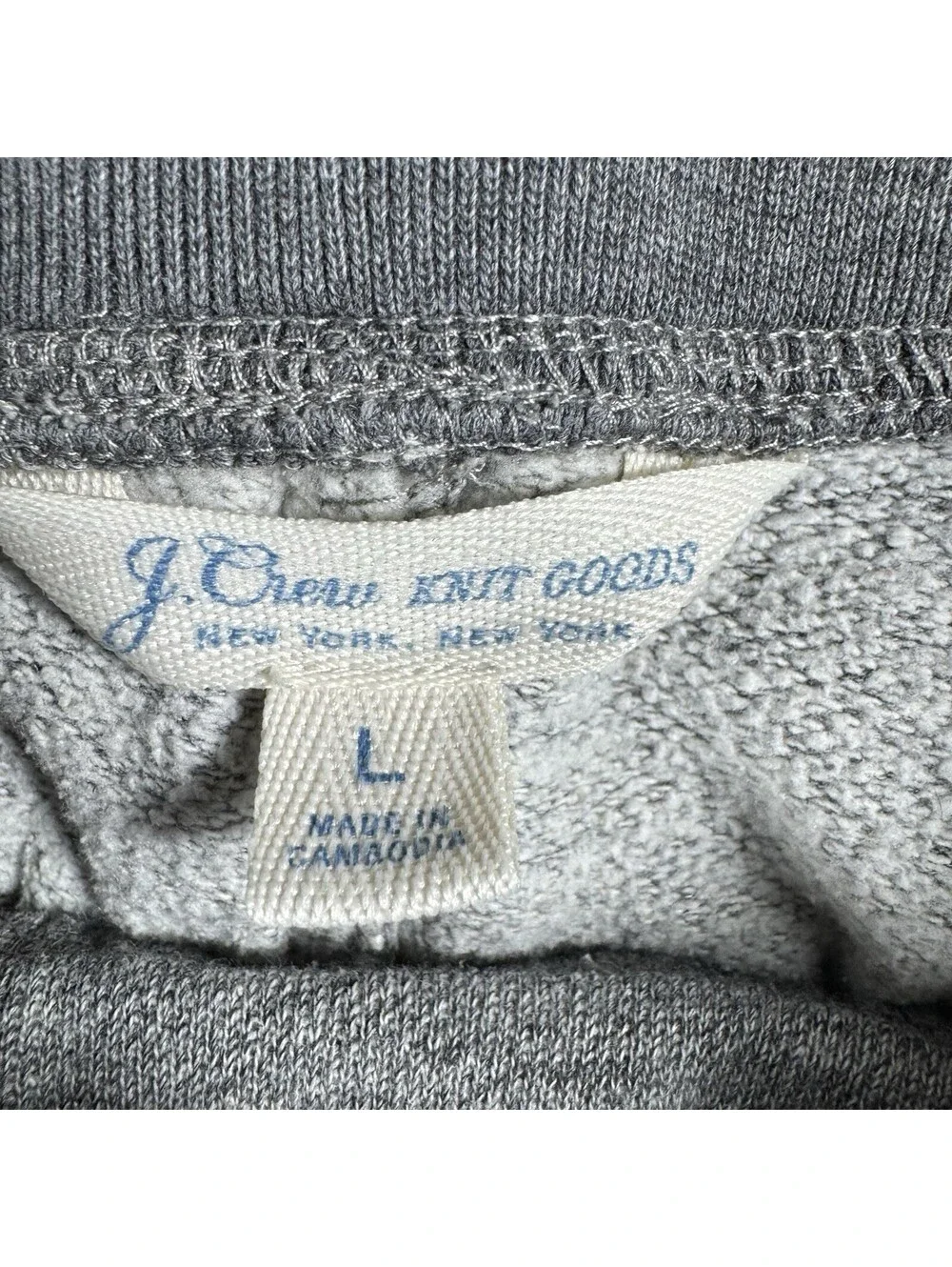 J Crew Sportswear Tapered Workout Jogger Sweatpants in Gray Colorway  Large